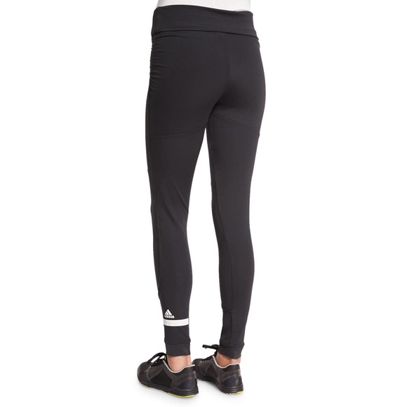 Adidas by Stella McCartney The Performance Fold-Over Full Length Leggings Black - Picture 13 of 13